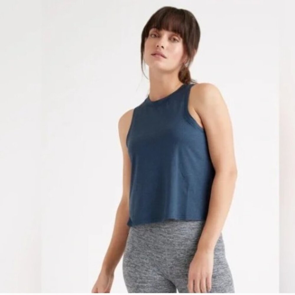 Quince Flowknit Breeze High-Neck Tank